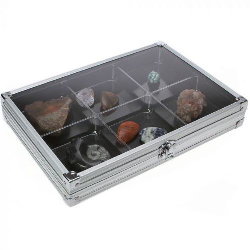 Safe Sammelvitrine "Alu" im Compact-Format mit 6 Fächern Nr. 5615 Neu