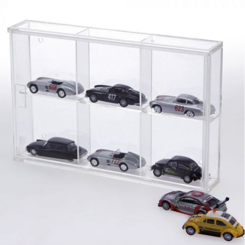 Safe Klein-Vitrine aus Acryl-Glas mit 6 Fächern à 55 x 55 x 42 mm Nr. 5254 Neu