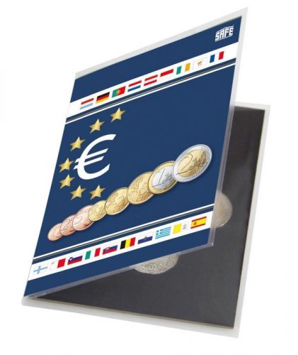 Safe Münzkarte für 1 Euro-Satz 1 Cent bis 2 Euro Nr. 1360 Neu