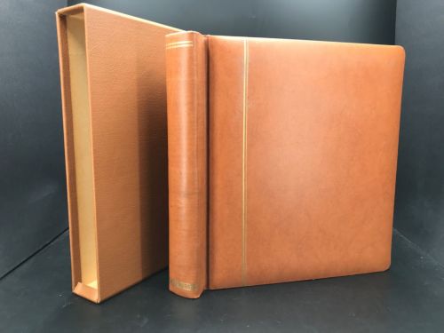 Schaubek Klemmbinder als Lagerbuch, 20 schwarze Seiten, 2 Taschen neuwertig