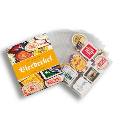 Leuchtturm GRANDE-Komplettalbum für Bierdeckel inkl.15 Hüllen 342618 Neu