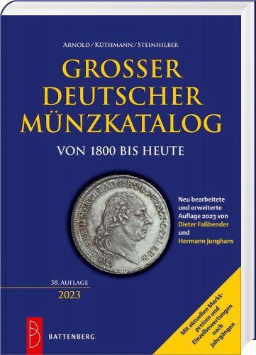 Großer Deutscher Münzkatalog von 1800 bis 2023-Battenberg Verlag 38. Auflage Neu