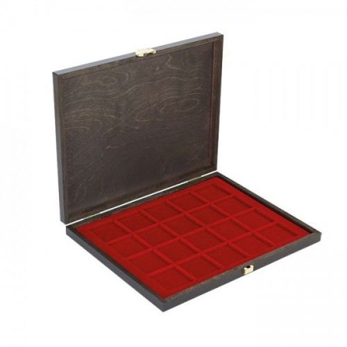 Lindner Echtholz-Münzkassette CARUS-1 S2491-2720E Neu