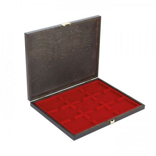 Lindner Echtholz-Münzkassette CARUS-1 S2491-2619E Neu