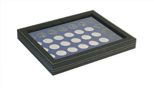 Lindner Münzkassette NERA M PLUS mit dunkelblauer Münzeinlage 2367-2111ME Neu