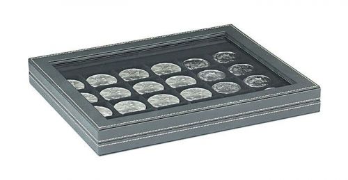 Lindner Münzkassette NERA M PLUS mit schwarzer Münzeinlage 2367-2124CE Neu
