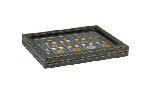 Lindner Münzkassette NERA M PLUS mit schwarzer Münzeinlage 2367-2122CE Neu