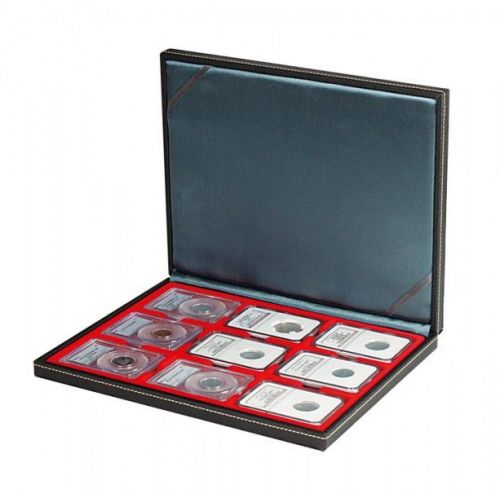Lindner Münzkassette NERA M mit hellroter Münzeinlage 2364-2219E Neu