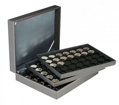 Lindner Münzkassette NERA XL mit 3 schwarzen Münzeinlagen 2365-2530CE Neu