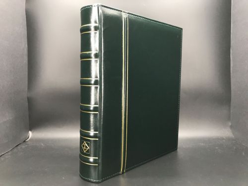 Leuchtturm Vario Classic Ringbinder Grün inkl. 15 versch. Hüllen neuwertig