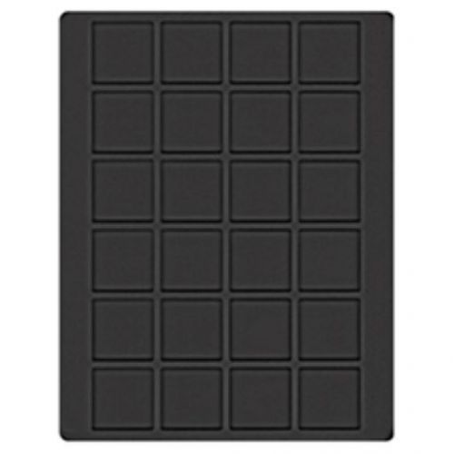 Lindner Velourseinlage Schwarz für Münzen/Münzkapseln bis Ø42 mm 2124CE Neu