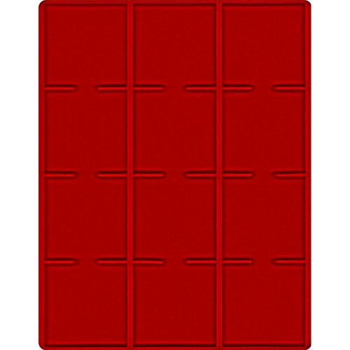 Lindner Velourseinlage Hellrot für Münzbox-Inletts 68x68 mm 2213E Neu