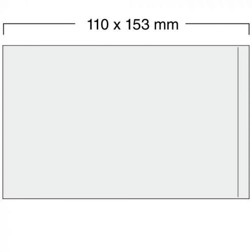 Safe Klarsichthüllen mit offener Schmalseite 110 x 153 mm (100 St.) Nr. 9249 Neu