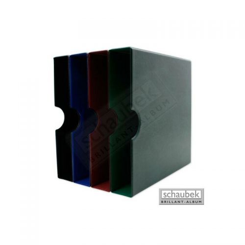 Schaubek "Senator" Kassette / Schuber Rot ks2051 Neu