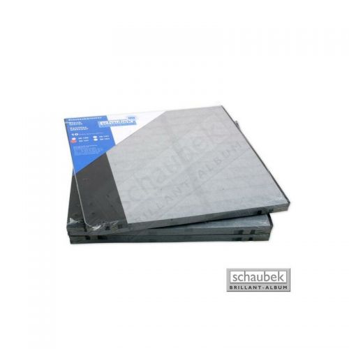 Schaubek Einsteckblätter Donau eb101-10 schwarz mit Mittelstreifen 10 Blatt Neu