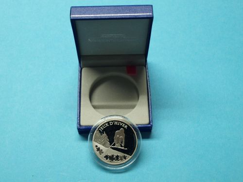 Frankreich 2009 10 Euro Olympiade Vancouver, Etui Zertifikat Umkarton PP