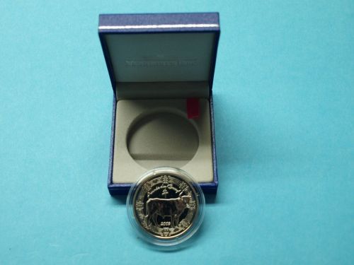 Frankreich 2009 5 Euro Jahr des Ochsen, Etui Zertifikat Umkarton BU