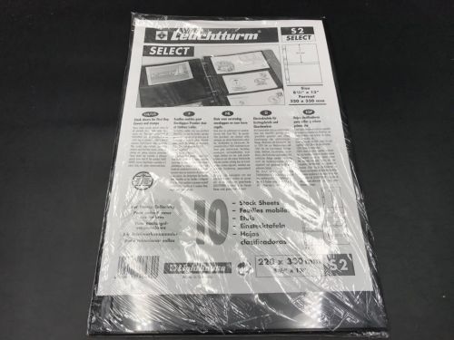 Leuchtturm Select Hüllen Schwarz S2 - für Ersttagsbriefe uvm. neuwertig