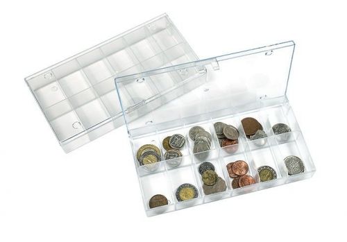 Lindner Sammelbox stapelbar mit 12 festen Fächern 4822 Neu