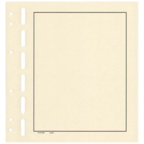 Schaubek Blankoblätter bb590-10 gelblich-weiß mit 3er-Rahmen 10 Blatt Neu