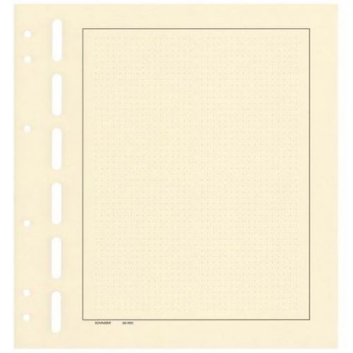 Schaubek Blankoblätter bb400-10 gelblich-weiß mit Rahmen + Punkten 10 Blatt Neu