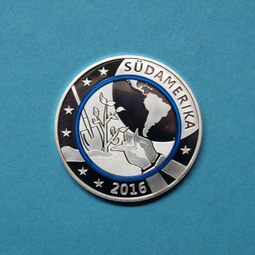 2016 Medaille "Südamerika" versilbert PP