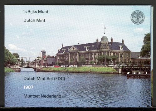 Niederlande 1987 KMS/ Kursmünzensatz im Folder ST