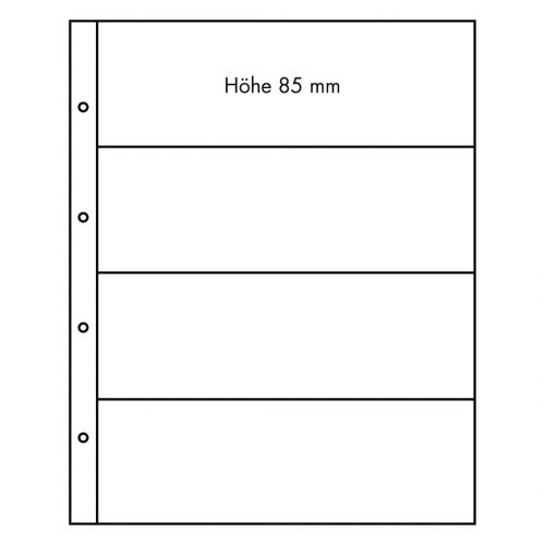 Leuchtturm Hüllen Klar Folio 4C (5er Pack) 325740 Neu