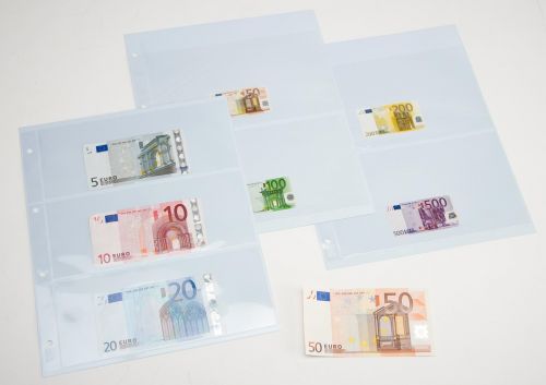 Davo Blätter für Euro-Banknoten, 7 Stück DV29375 Neu