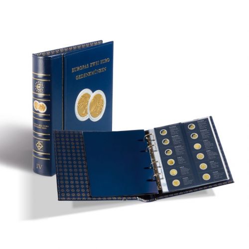 Leuchtturm Münzalbum Classic-OPTIMA"Europas 2-Euro-Gedenkmünzen" 367507 Bd 4 Neu