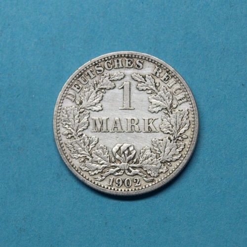 Deutsches Reich 1885 A 1 Mark großer Adler Silber