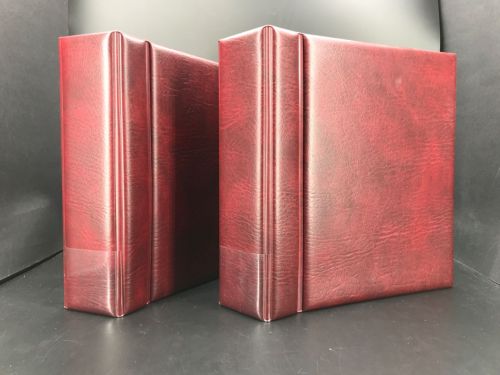 Lindner Multi Collect Ringbinder Rot 2 Stück mit je 45 Blättern gebraucht