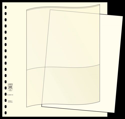 Lindner Beschriftungsblätter Weiß Format: 249 x 183 mm, 802001 (100er Pack) Neu