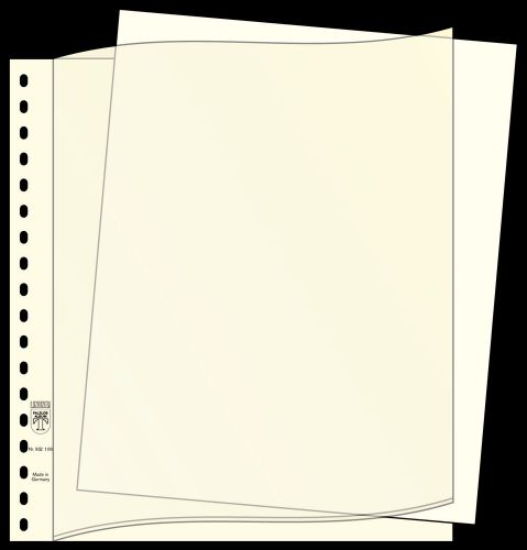 Lindner Beschriftungsblätter Weiß Format: 296 x 242 mm, 802011 (100er Pack) Neu