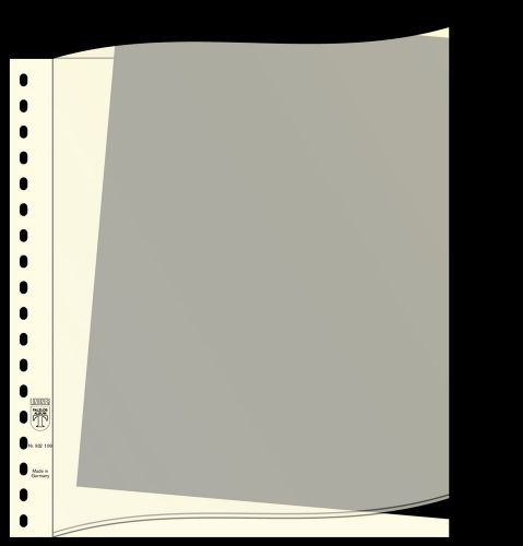 Lindner Beschriftungsblätter Schwarz Format 296 x 242mm, 802012 (100er Pack) Neu