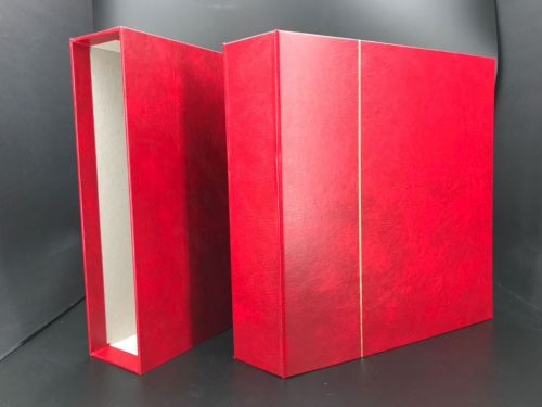 Schaubek Cyrlux Schraubendecke/ Kassette Rot mit 100 Blättern - BB700 neuwertig