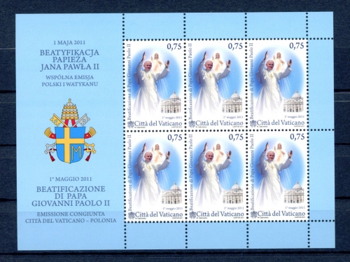 Vatikan Kleinbogen MiNr. 1699 postfrisch Papst