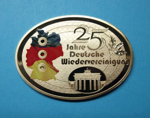 Gigant Medaille 2015 Bundeshauptstadt, CU vergoldet, Swarovski PP