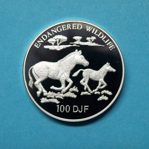 Dschibuti 1994 100 Franc Grevyzebras PP