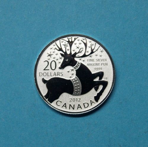 Kanada 2012 20 Dollars Weihnachten "Rentier"
