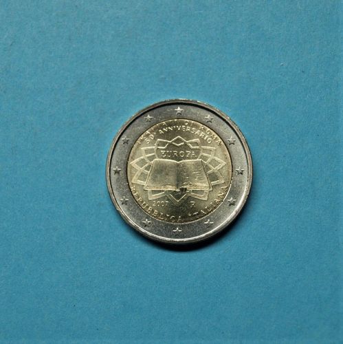 Italien 2007 2 Euro Römische Verträge unzirkuliert