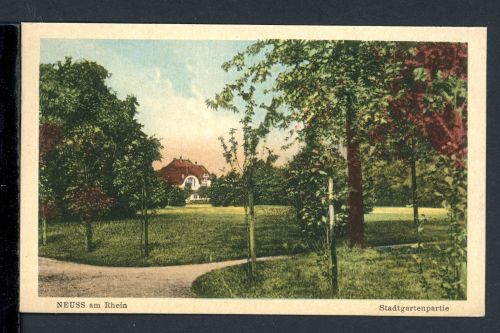 AK Neuss um 1920 Stadtgartenpartie