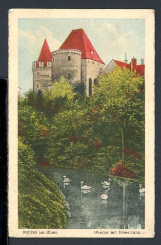AK Neuss um 1910 Obertor mit Römerturm