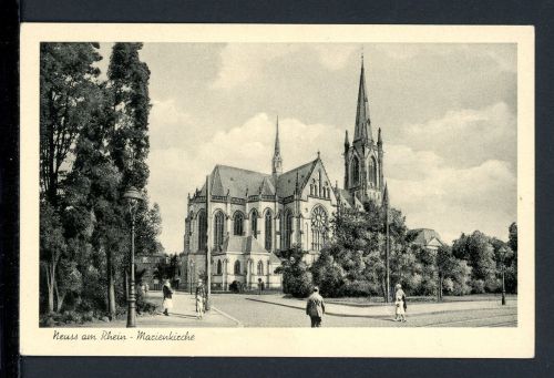 AK Neuss um 1950 Marienkirche