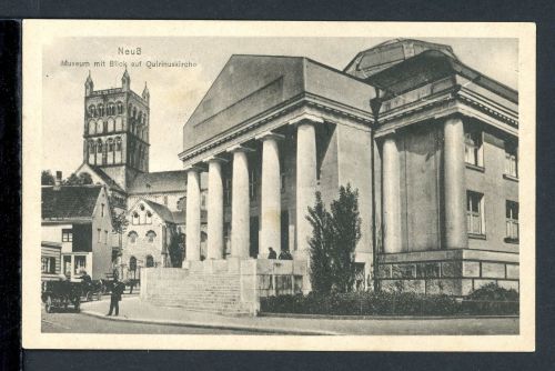AK Neuss 1915 Clemens-Sels-Museum mit Quirinusmünster
