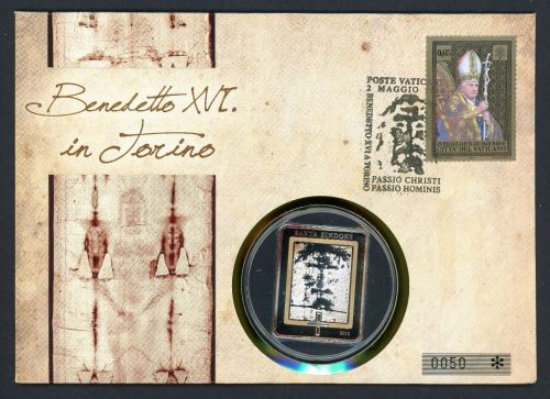 Vatikan 2010 Numisbrief mit 5 $ Cook IGrabtuch von Turin unzirkuliert