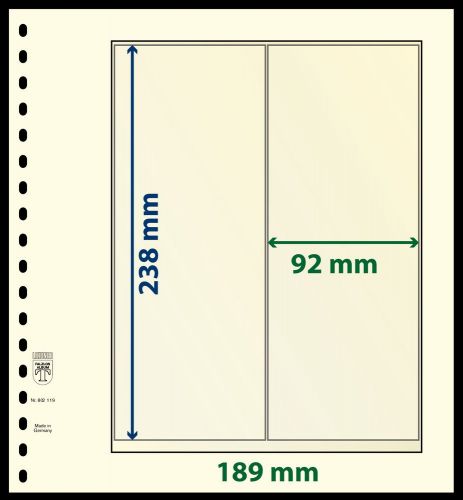 Lindner T - Blanko Blätter 802119P (10er Packung) Neu