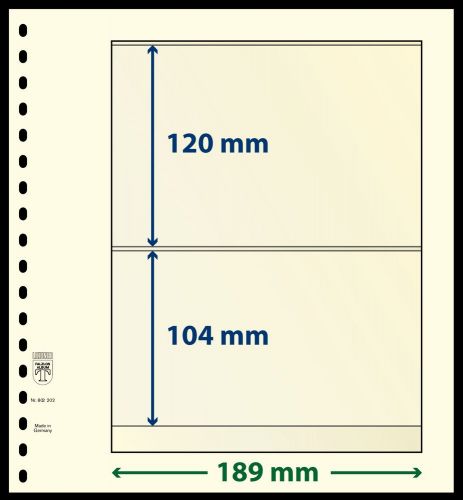 Lindner T - Blanko Blätter 802202P (10er Packung) Neu