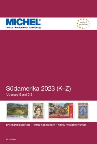 Michel Katalog Südamerika 2023/24 Band 2 K-Z (ÜK 3/2) 6117 Neu