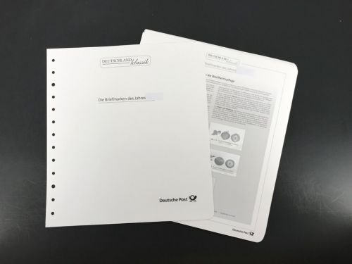 DP Deutschland klassik 2009 Vordrucke neuwertig